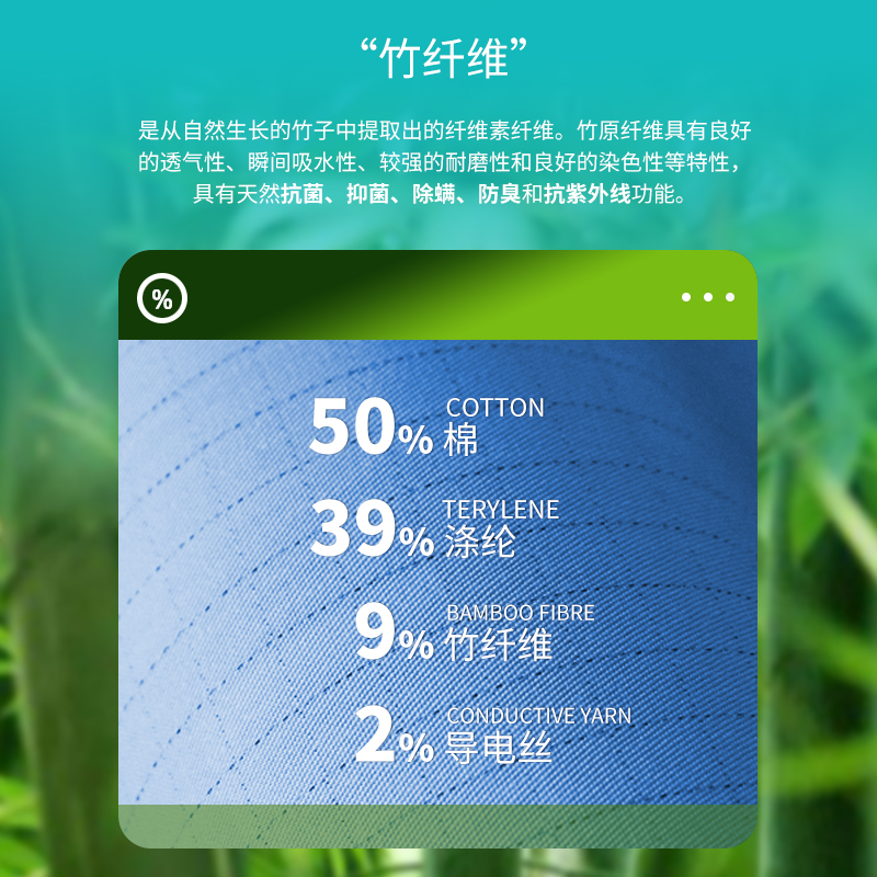 防靜電夏季工裝面料 竹纖維 源頭廠家 質(zhì)優(yōu)價(jià)廉